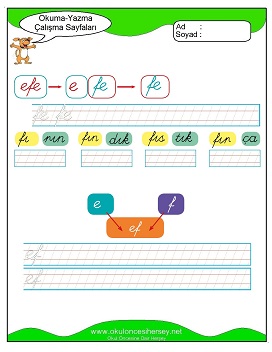 ğvfj Grubu Çalışma Sayfaları
